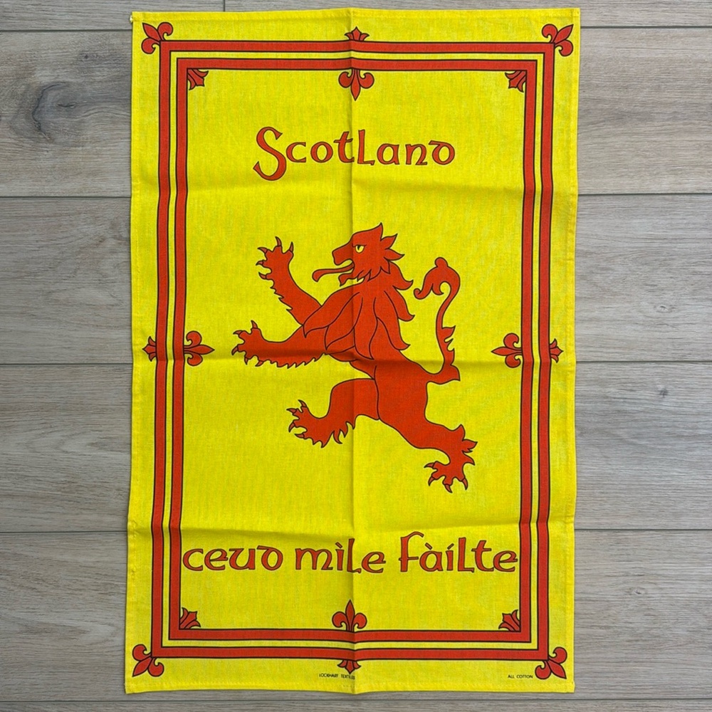 Vintage Scotland Banner Tea Towel